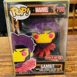 GAMBIT BLACKLIGHT ONLY AT TARGET FUNKO POP