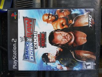 Play Sation 2. SMACK DOWN VS. RAW 2008