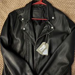 Mens All Saints Leather Jacket 