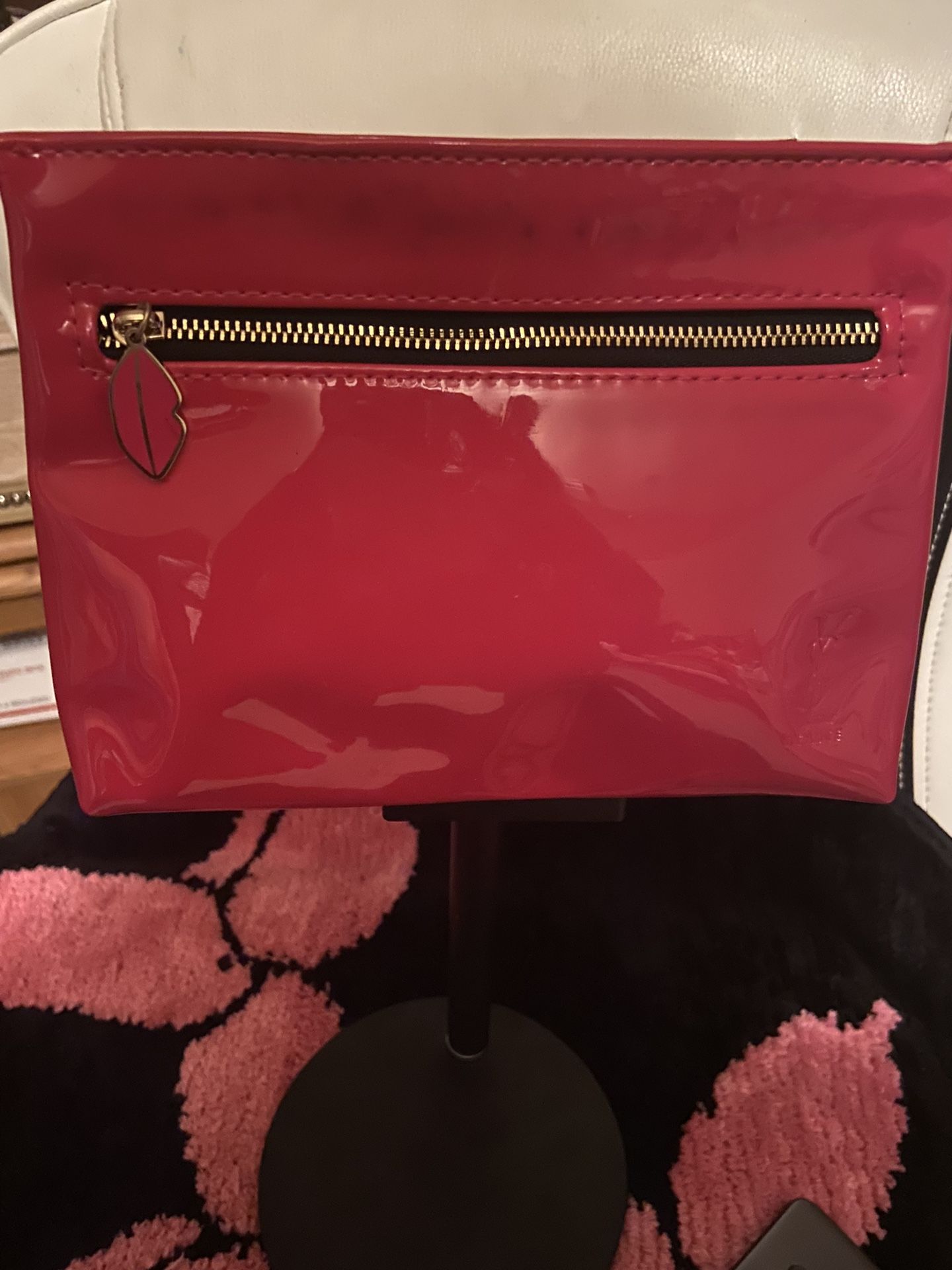 Authentic YSL Hot Pink Small Beauty Bag
