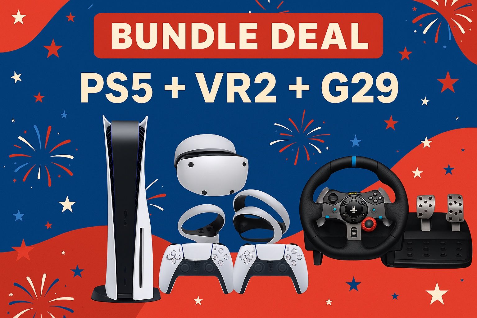 PS5, PS VR2, & Logitech G29 Bundle