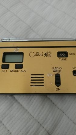 Vintage collectable credit card size COLIBRI pocket portable radio 📻