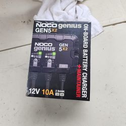 NOCO GEN5X2 Smart Battery Charger 12V – Dual Bank 10A Marine / Boat Charger