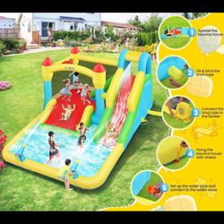 Inflatable Water Park - Jump Castle Water Slide 