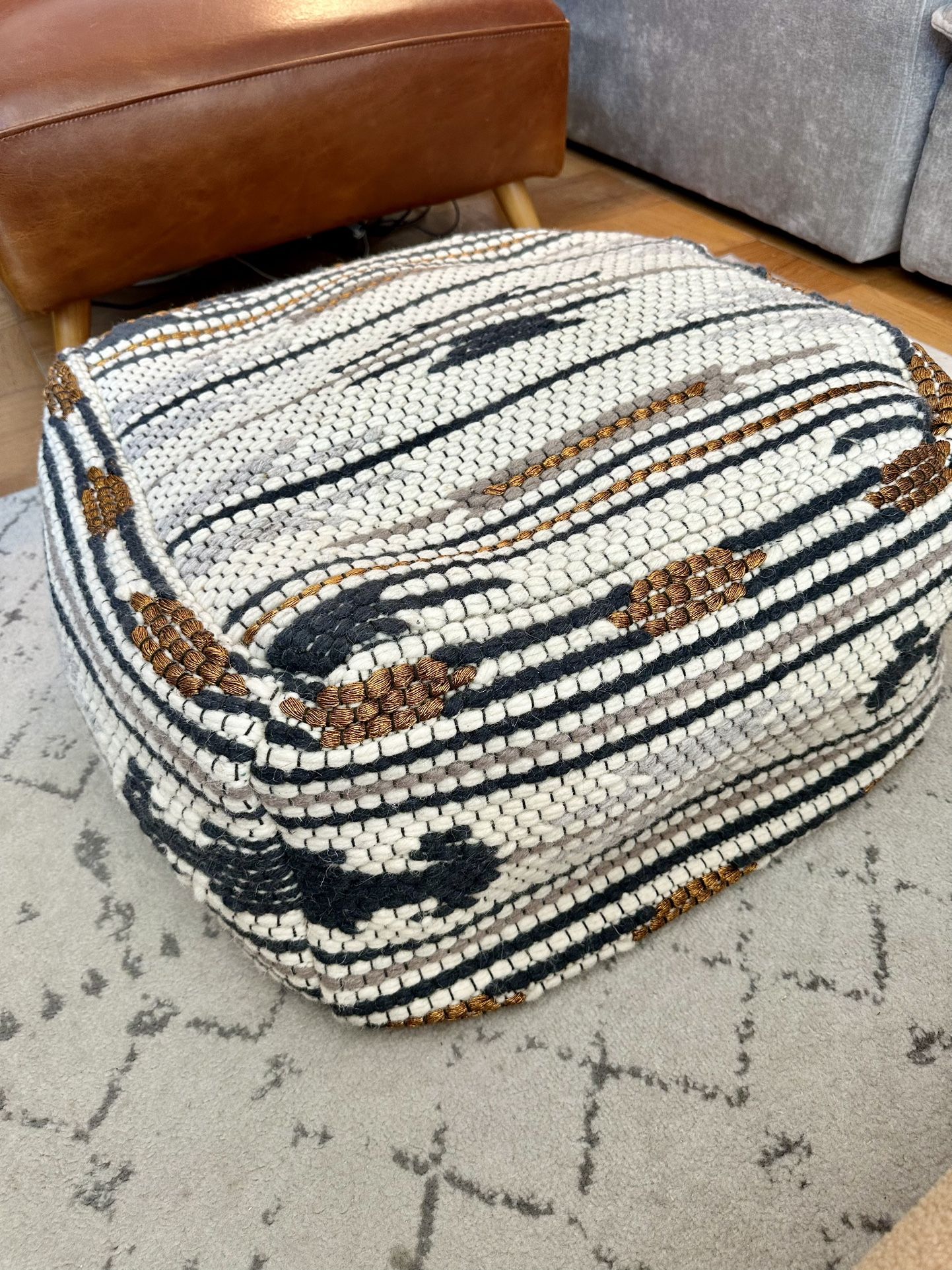 West Elm Entwine Pouf / Ottoman
