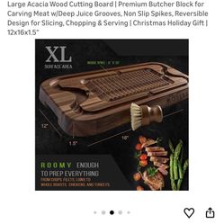 modera acacia cutting board new 