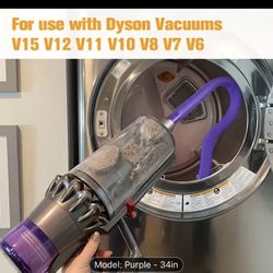 Dryer Vent Cleaner and Lint Remover Vacuum Attachment – Compatible with V15/V12/V11/V10/V8/V7 Vacuum 