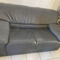 Leather Loveseat