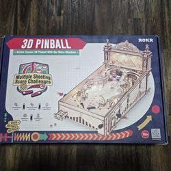 Brand New Build Yourself Wooden 3D Pinball Machine