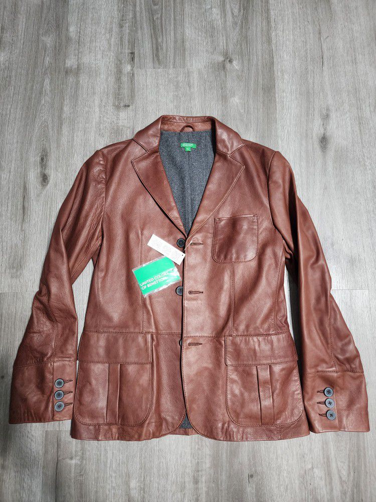 United Colors Of Benetton Leather Jacket 