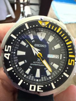 Seiko Prospex "Baby Tuna" Yellow Fin Divers Watch