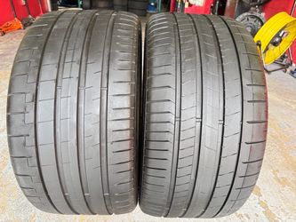 Two Tires 325/35/23 Pirelli P Zero PZ4 with 90-100% Left like new pair Mercedes