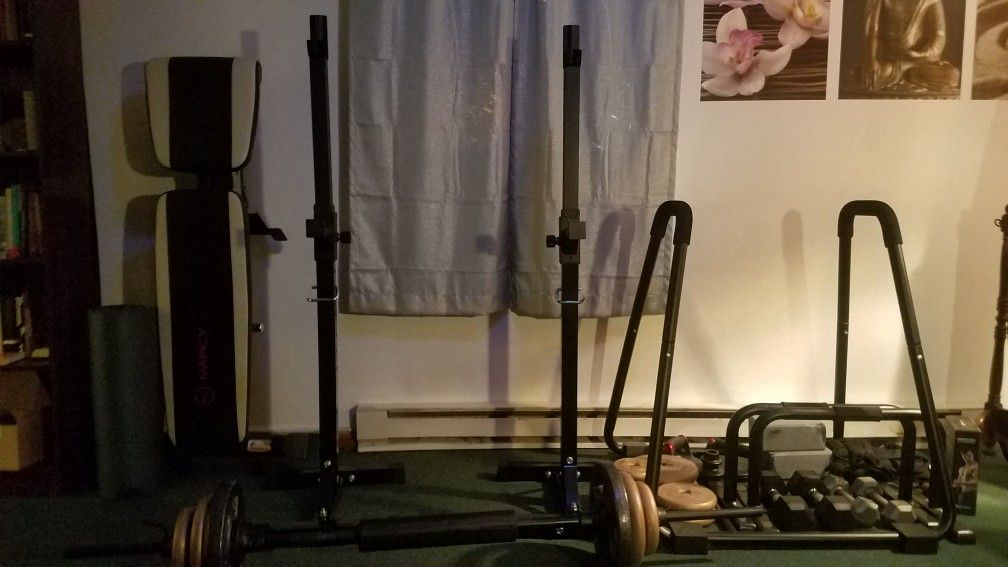 Full set of gym equipment