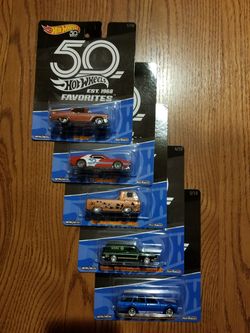Hotwheels 50th Anniversary set of 1-5