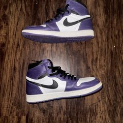 Jordan 1s court purple 