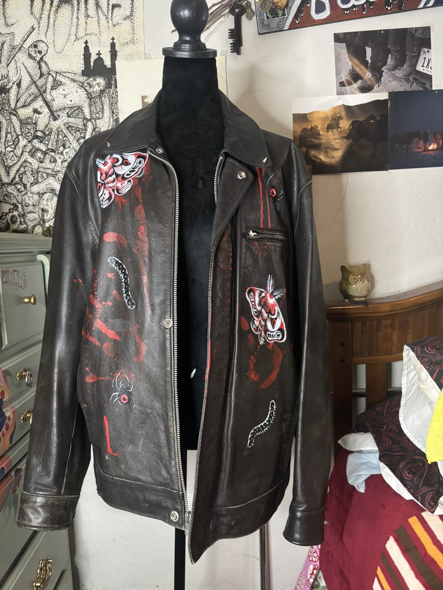 Painted Leather Jacket