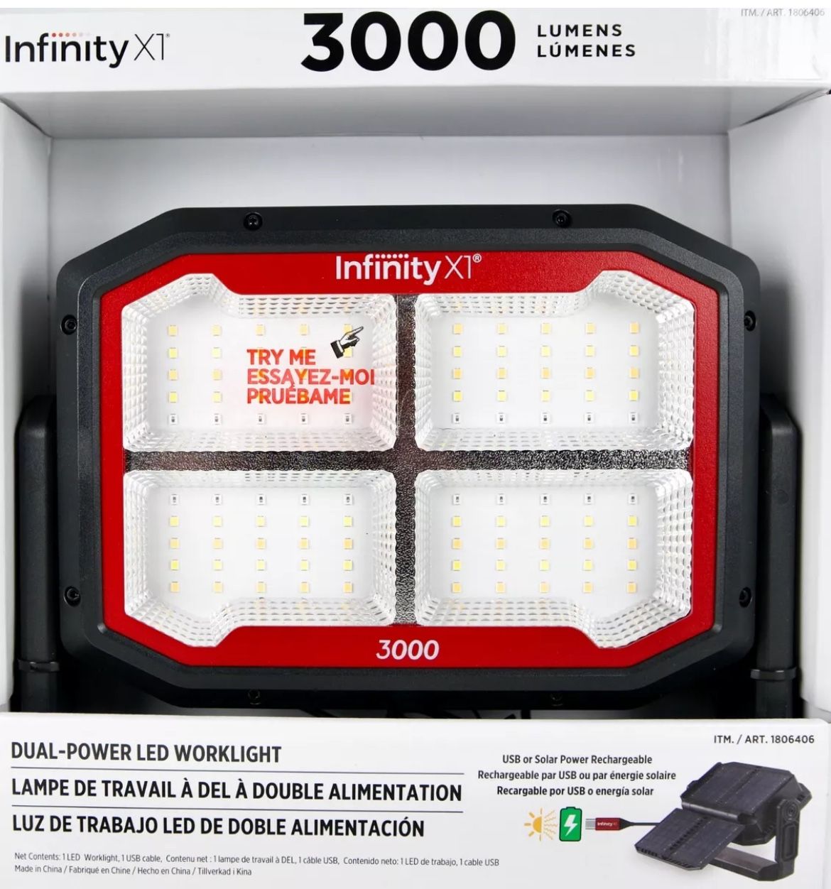 Infinity X1 3000lu Dual Power LED Work-light!