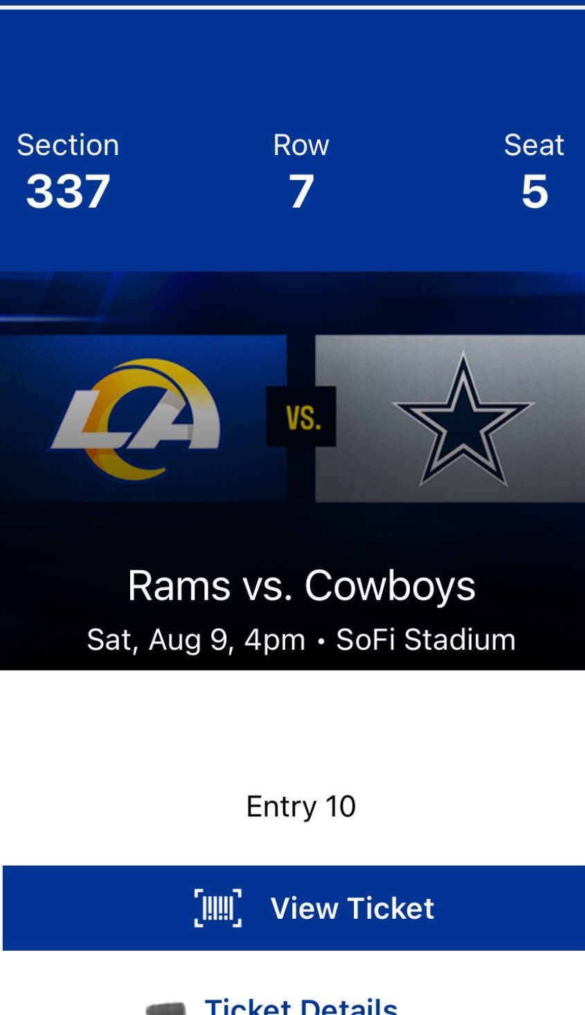 Rams Vs Cowboys Preseason