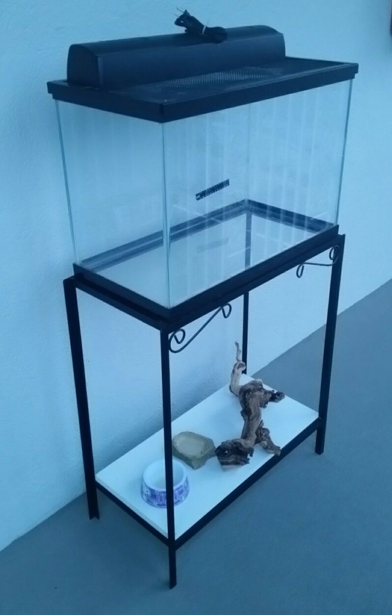 Snake or Fish 24x12x16 Aquarium + Iron Stand + Bio-Light + MORE. EXC
