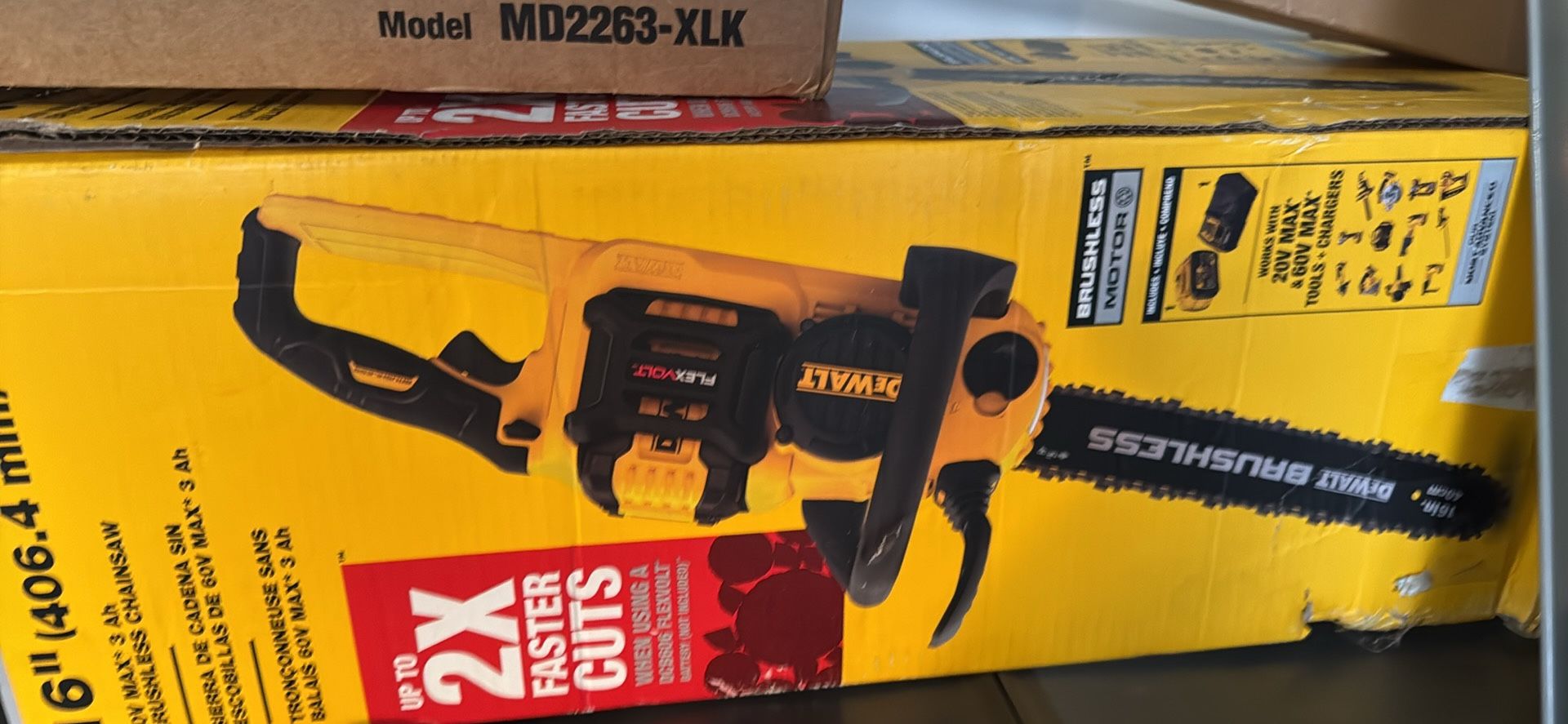 Dewalt 60 V Max Chainsaw 2x Fast Brushless 16 Inch Toll Only