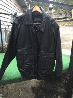 Real leather coat. XXL