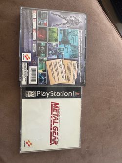 Metal Gear Solid PS1 2 Discs