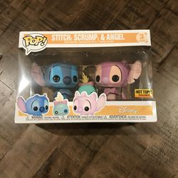 Stitch, Scrump & Angel Pack de 3 Figurines Funko Pop