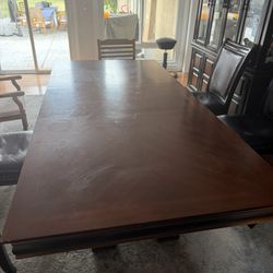 Dining Room Table With 5 Chairs.   Good For 8 -10 People.  