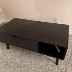 Adjustable Lift Top Coffee Table with Hidden Storage Shelf & Large Lift Tabletop - MDF Modern Lift-T