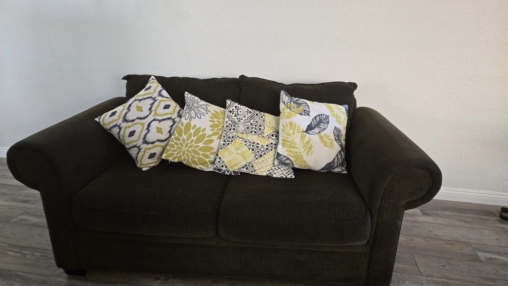 Microfiber loveseat