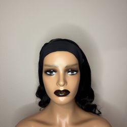 Black Head Band Wig 16in (2 In Stock)