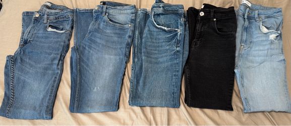 Men’s Jeans Lot – Zara & H&M – 5 Pairs – Size 29