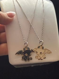 Set of Dragon friendship necklaces
