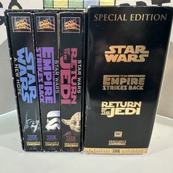 Star Wars trilogy VHS collection