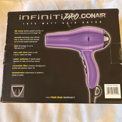Brand New Never Opened Purple ConAir Hair Dryer