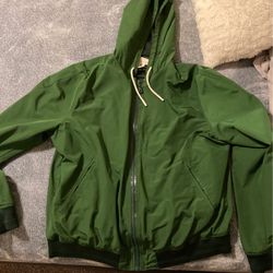Green Windbreaker Jacket