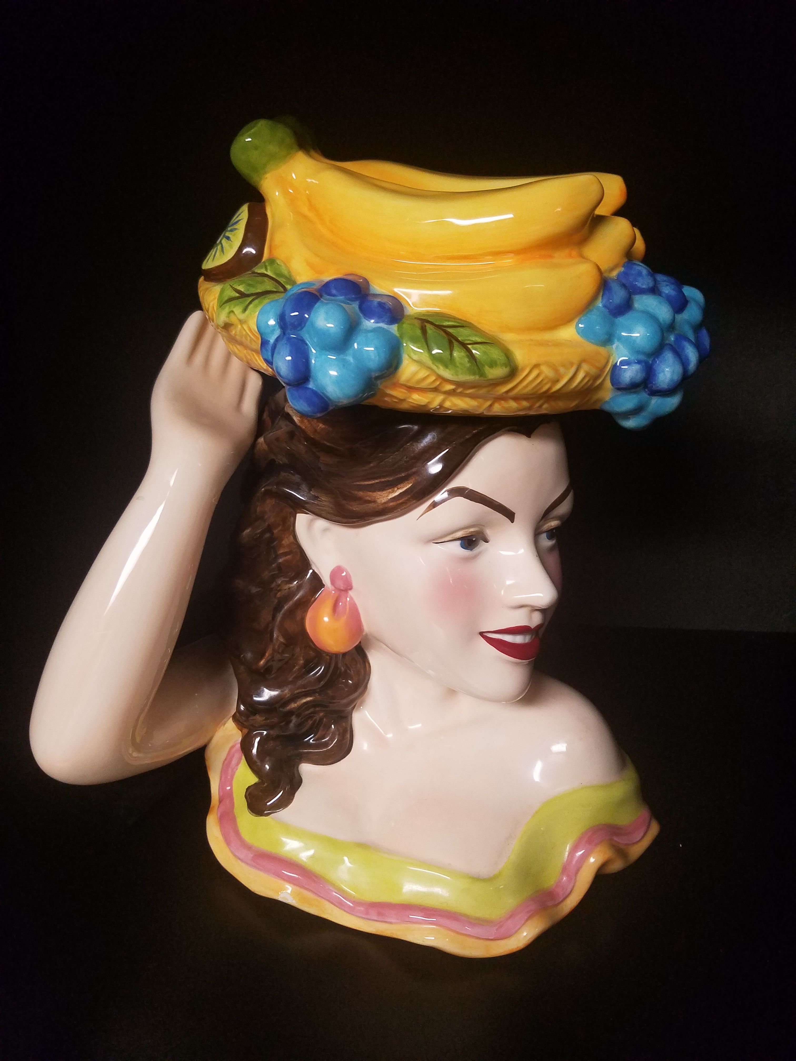 Carmen Miranda Chiquita banana cookie jar