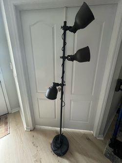 Floor Lamp With 3-spotlights, Dark Gray