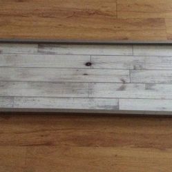 New Farm House Frame With Rustic Plank Background 37” X13” Add Photos Or Kids Art Work New Price On Tag Is $29.99