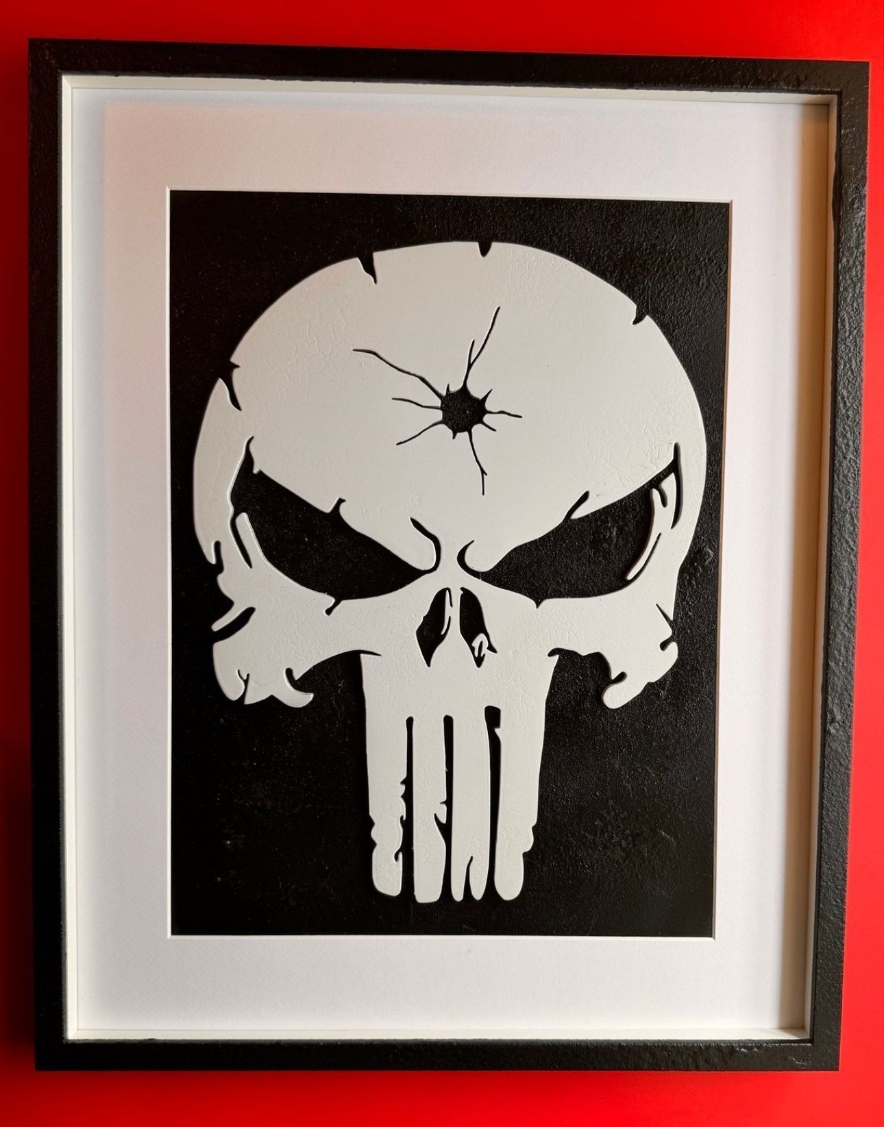 Punisher Custom made Wood Art frame