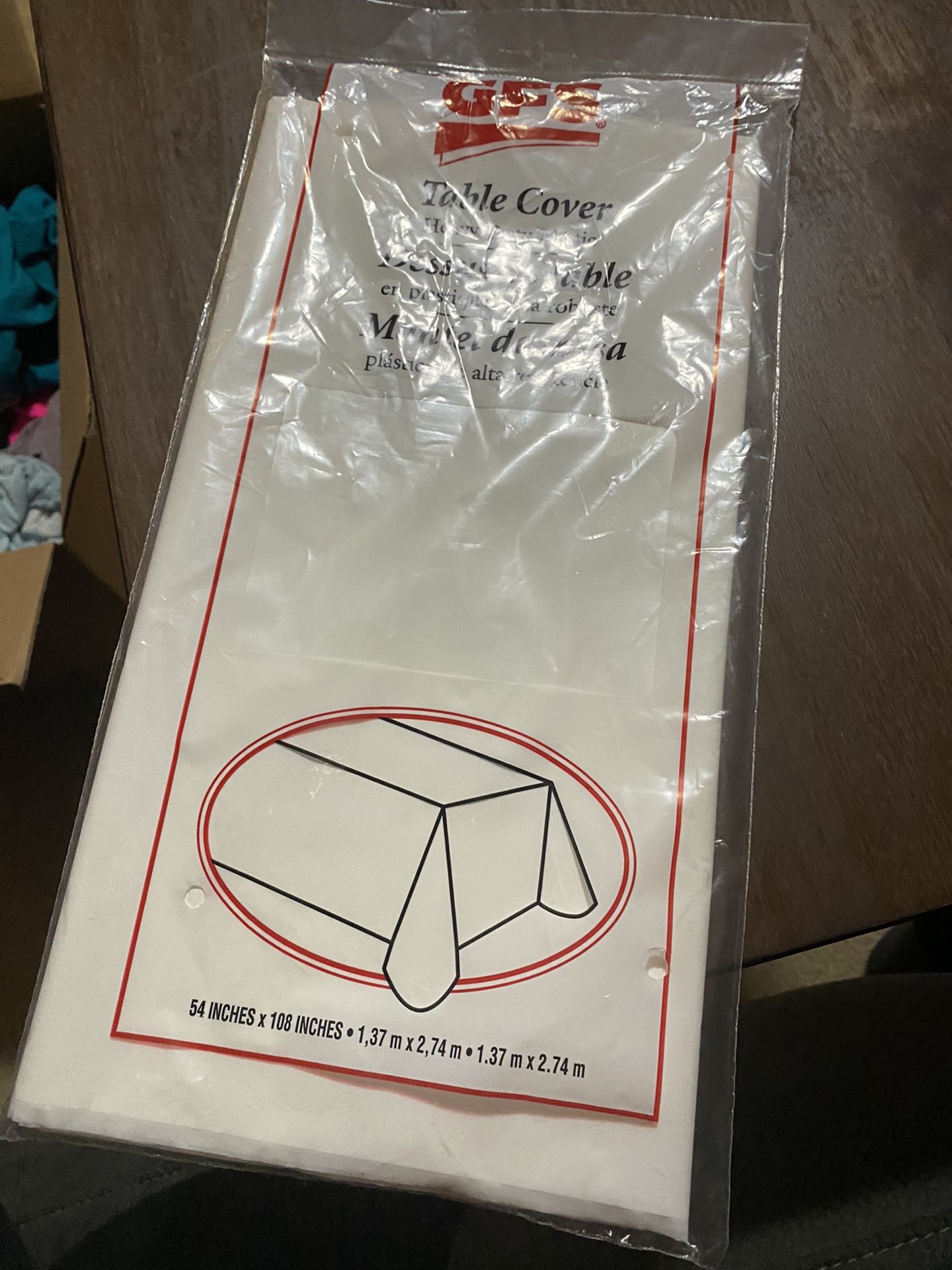 gfs Heavy Duty Plastic Table Cover