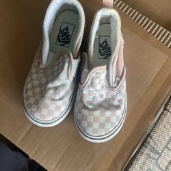 Girl Checker Vans Size 10