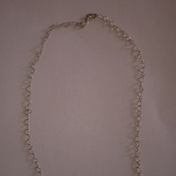 Heart Link925:Sterling Silver Italy Chain Necklace 20"