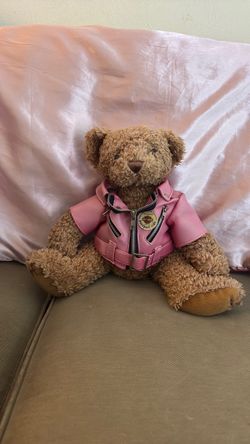Harley-Davidson Teddy Bear Pink Leather Jacket