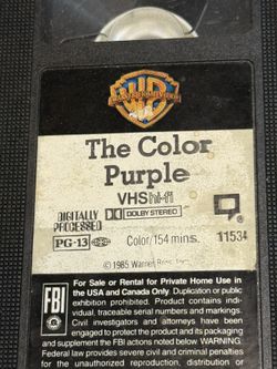 VCR Tape Color Purple