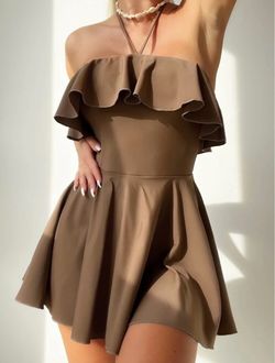 Brand New Strapless Ruffle One-Piece Swimsuit  Size S