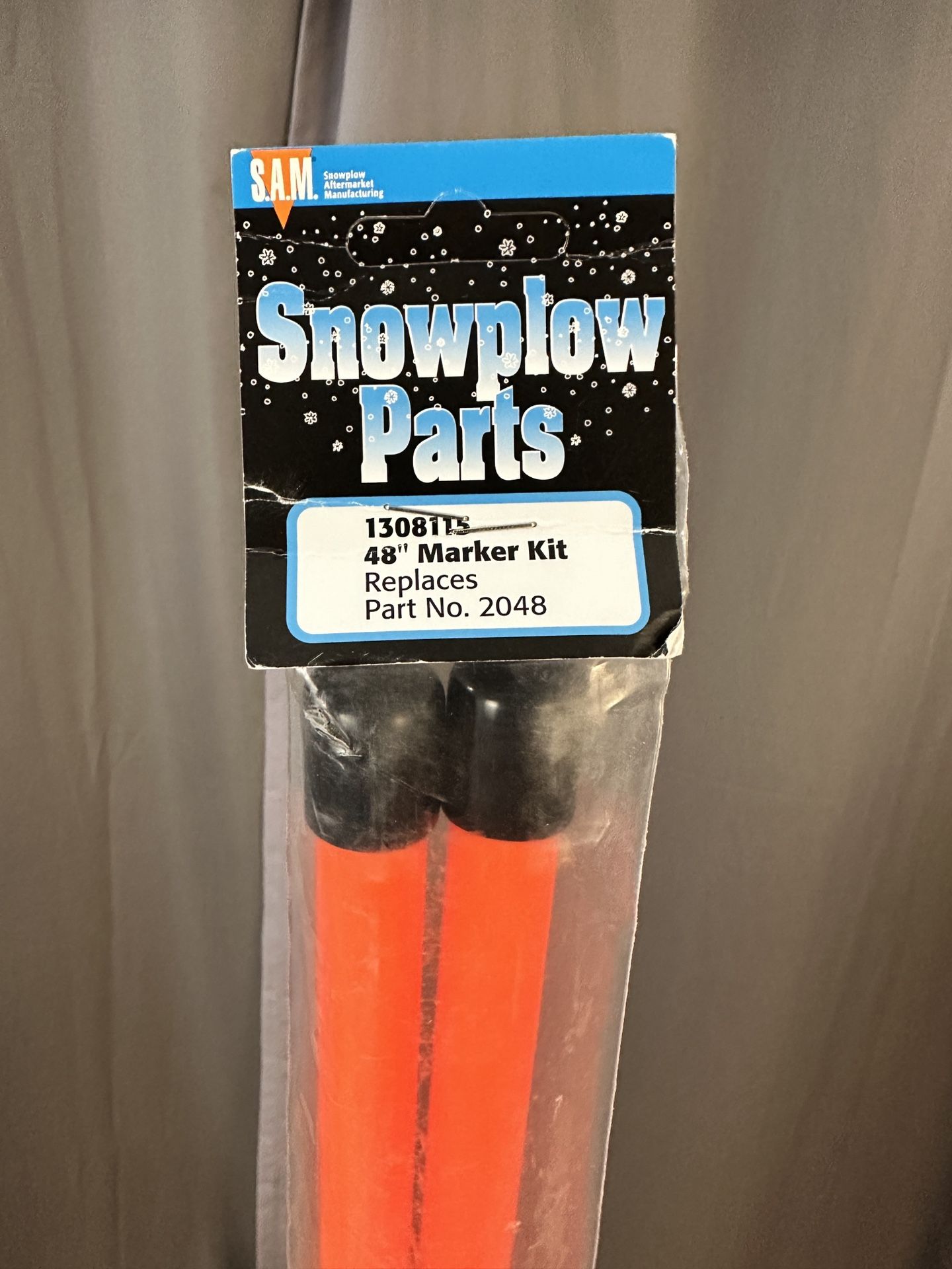 48” Snowplow Blade Guides Marker Kit, Fluorescent Orange, Replaces Part No. 2048