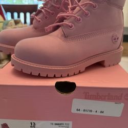 Timberland Pink Girls Size13 Brand New ! $60 OBO