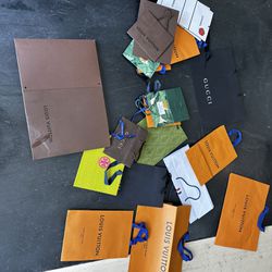 Bunch Of Bags/ Boxes Gucci Louis Vuitton