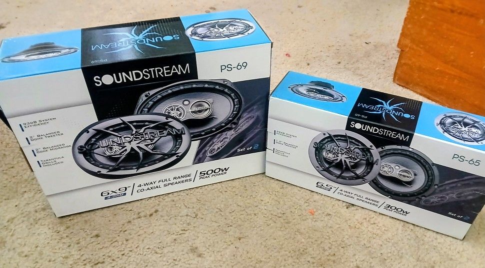 Soundstream Double Pack 6"1/2&6x9s Brand New In The Boxes